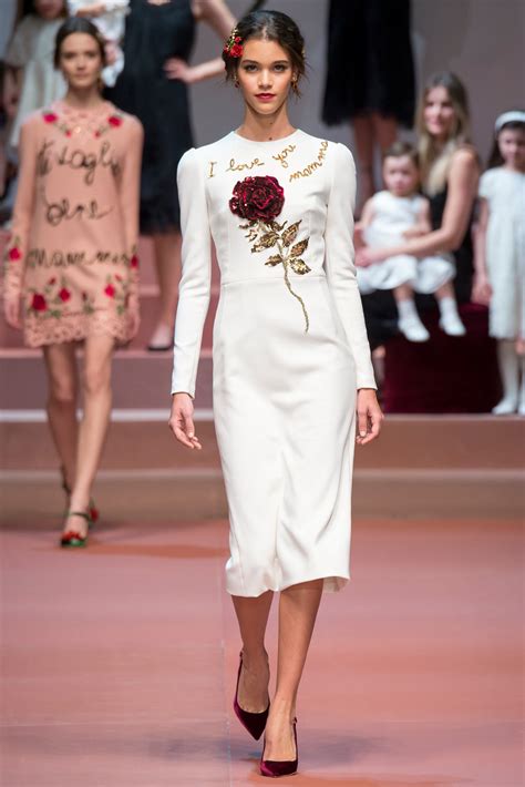 dolce gabbana poker dress vogue|dolce and gabbana fashion show.